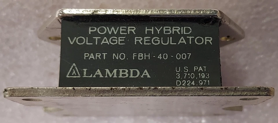 '1 PIECE' - PN# FBH-40-007, FBH40-007, FBH-40-7 - LAMBDA - VOLTAGE REGULATOR - Image 3 of 4