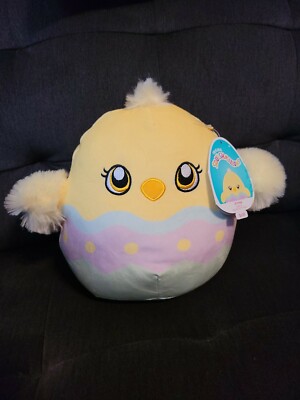 Squishmallows Aimee Easter Chick Official Kellytoy 8  Squad 2022 yellow eyes!