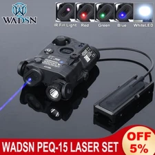 Wadsn PEQ15 IR Fill Light Red Green Blue Dot Laser White Light Switch Fixed Base