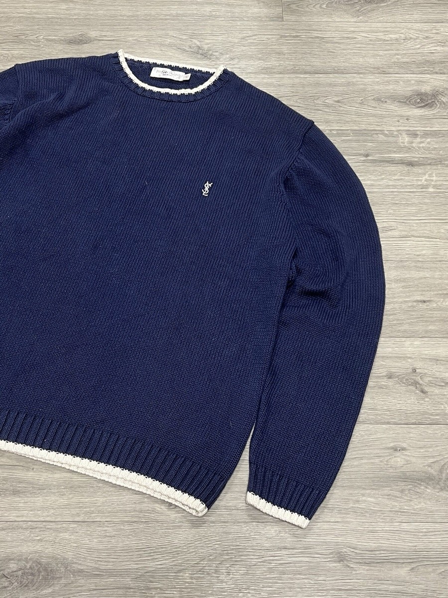 Vintage Sweater YSL Yves Saint Laurent Knit Size L | eBay Vintage Sweater YSL Yves Saint Laurent Knit Size L | eBay