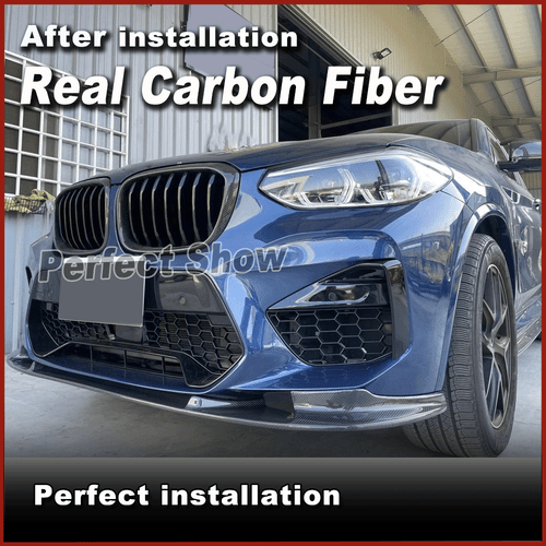 Carbon Frontlippe Front Stoßstangen Spoiler Für BMW X3 M F97 X4 M F98 2018-2023 - Picture 3 of 13