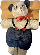 ESTATE 15 Vintage Teddy Bear Plush 1940 s/50's Teddy Bear w Suspender Pants