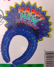 "Happy New Year" Inflatable Headwear Mylar Party Balloon 22"