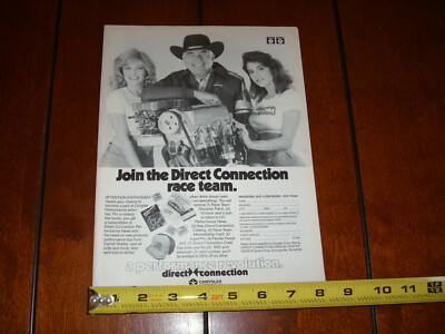 1985 CARROLL SHELBY DIRECT CONNECTION GIRLS ORIGINAL AD