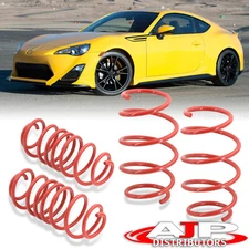 Red 4PC Suspension Lowering Springs Set For 2013-2020 Subaru BRZ / FRS / 86 GT86