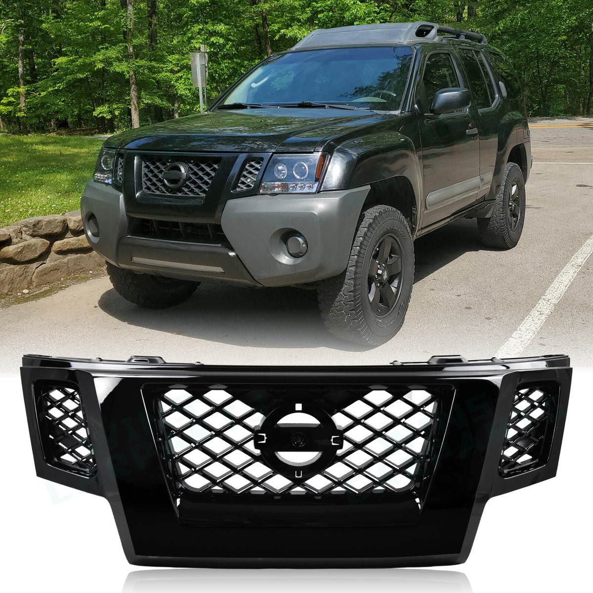 For 2009 2010 2011 2012 2013 Nissan Xterra Gloss Black Shell