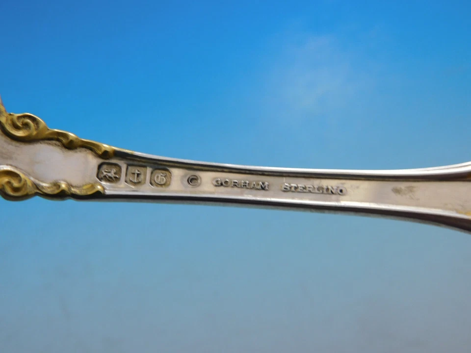 Medici Golden Accent by Gorham Sterling Silver Flatware Set 12 Service 50 Pieces - Image 4 of 4