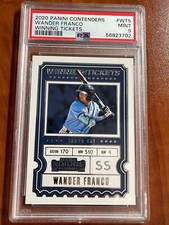 2020 Panini Contenders Wander Franco Winning Ticket Rookie Card #WT5 PSA MINT 9