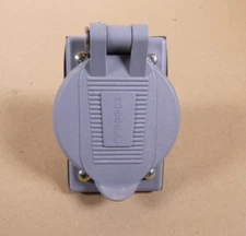 Hubbell HBL2816 Twist Locking Flanged Receptacle 30A 4P L21-30R With Cover WP1