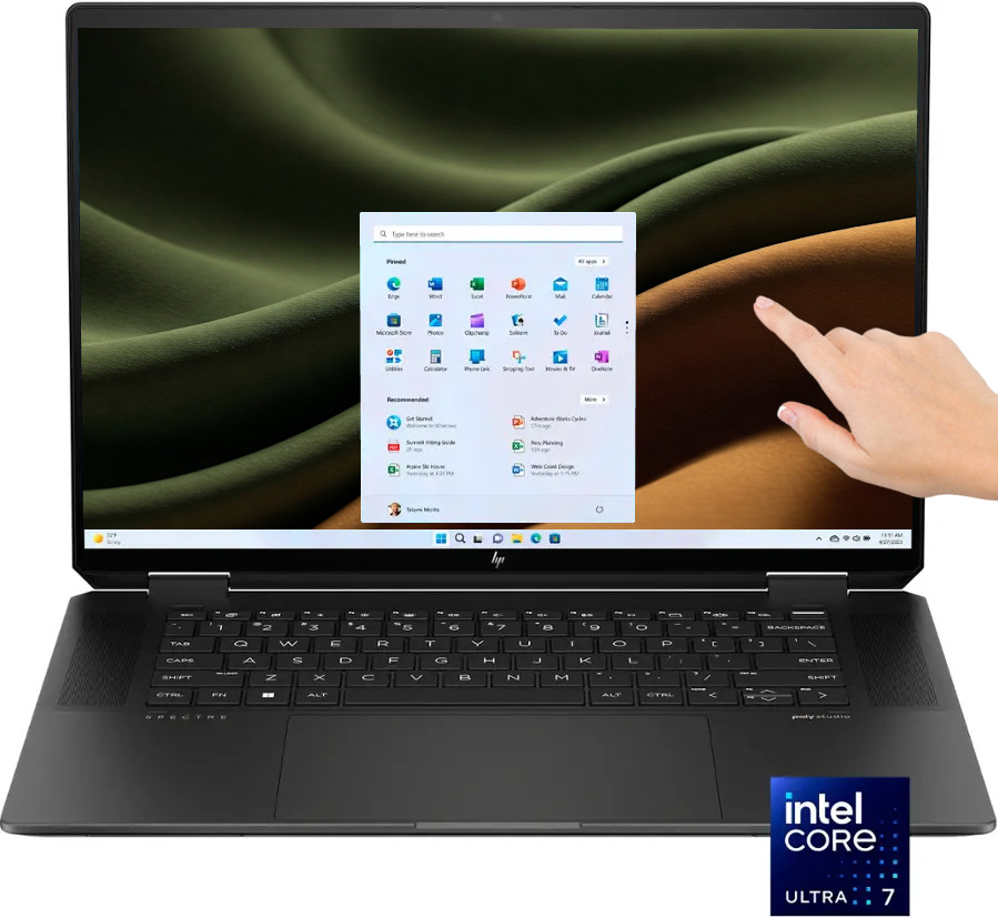 HP Spectre x360 16" 2.8K OLED Touch RTX 4050 Ultra 7-155H 32GB Ram 1TB SSD W11Pr