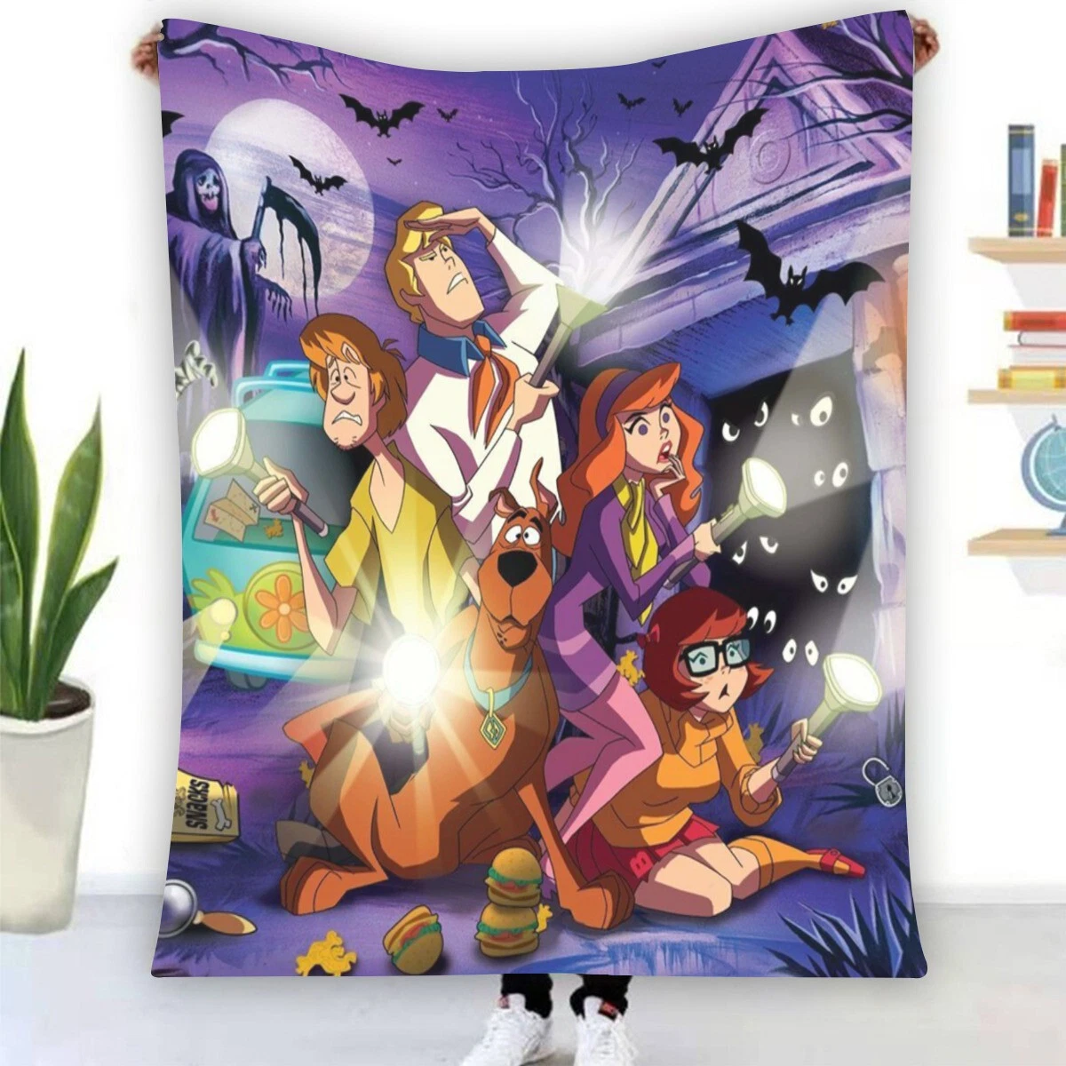 Scooby Doo In The Darkness Fleece Blanket