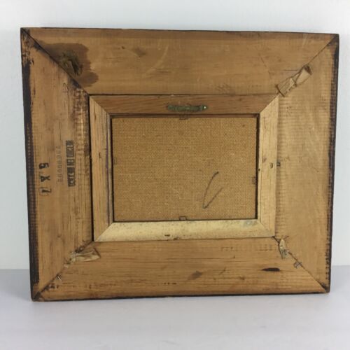 5x7 Landschaft Ölgemälde Original Bauernhaus auf Masonit gerahmt Landhaus rustikal - Bild 5 von 6