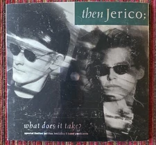 Then Jerico What Does It Take 7" vinyl UK Limited Edition pack inc 5 postcards