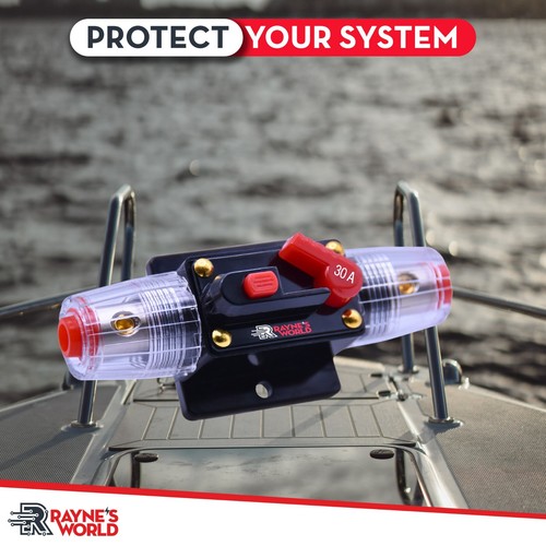 30 Amp Inline Waterproof Circuit Breaker Auto/Marine/Solar Manual Reset 12V-48V - Picture 7 of 7