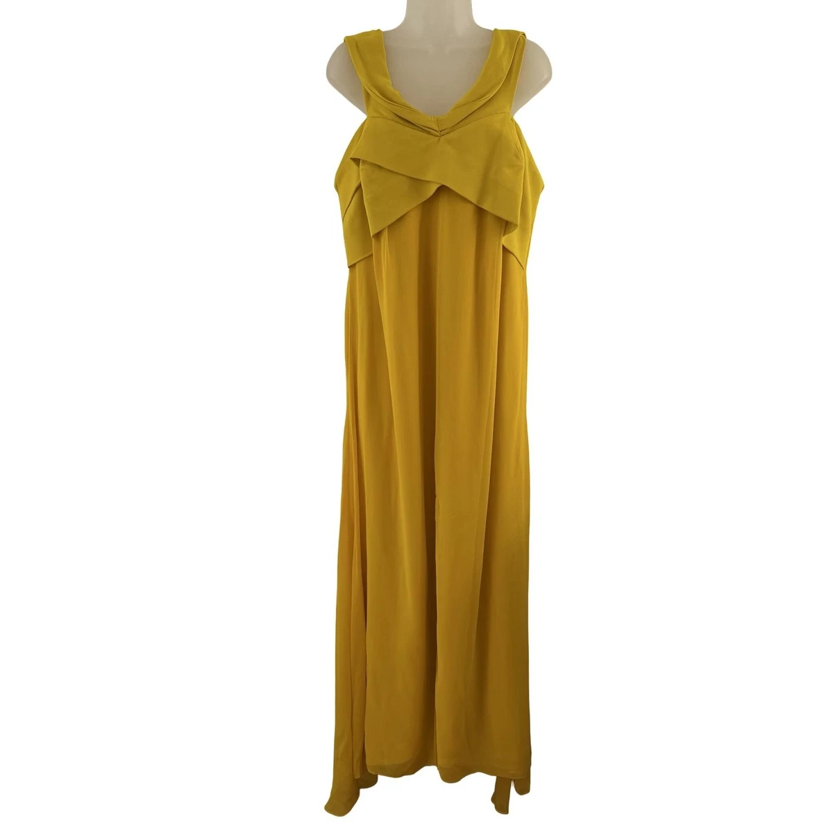 open lace back dress Deme by Gabriella Estelle Maxi Dress in Butter Yellow