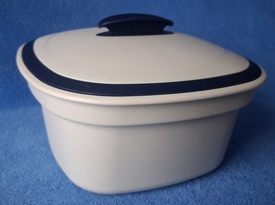 Tupperware Thermo Duo Siebservierer bage/blau 3 L gebraucht guter Zustand