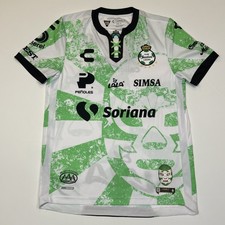Santos Laguna Charly Laced Soccer Jersey Men’s Small White Liga MX Special
