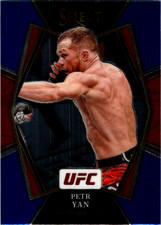 Petr Yan 2022 Panini Select UFC Premier Level Blue Silver Prizm Card  #103