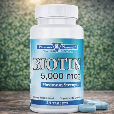 Biotin 5000 mcg (30 Tablets) Maximum Strength