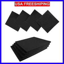 8 Pcs Black Adhesive Foam Padding, Closed Cell Foam Sheet 1/4  Thick 6 Inch X...