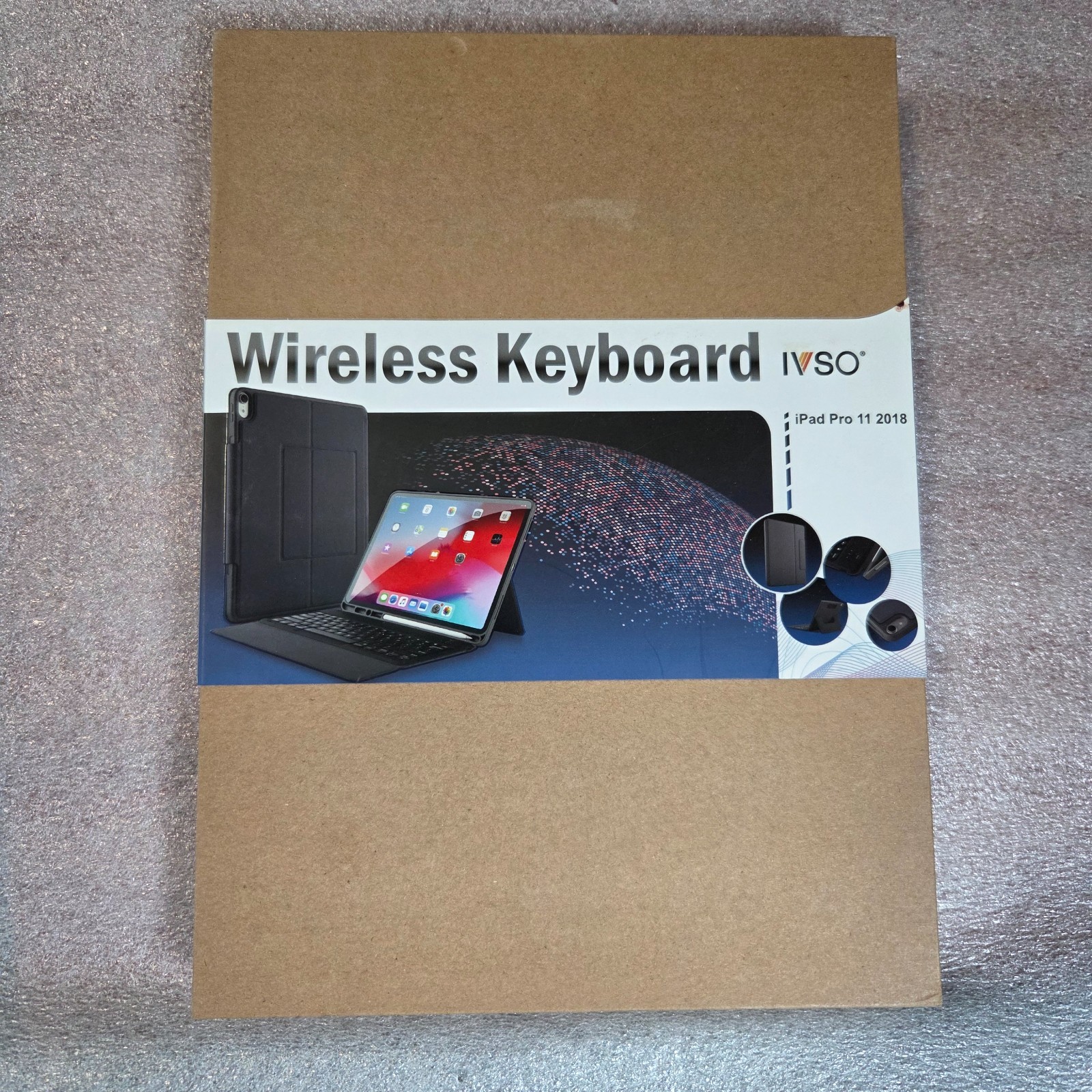 IVSO Wireless Keyboard Case for Ipad Pro 11 (2018) BLACK - N