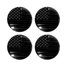 4PCS American Flag Car Wheel Hub Center Cap Sticker, 56mm 2.2" USA Flag Flag 2