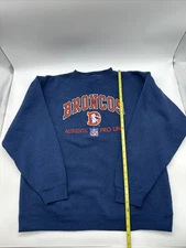 Vintage 90s NFL Denver Broncos Logo Athletic Pro Line Black Crewneck Size XL