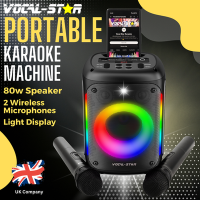 Vocal-Star VS-275 Karaoke Machine Bluetooth Led Light Effects 2