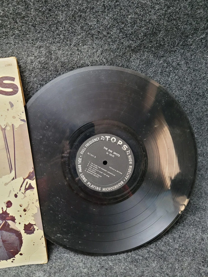 Vintage Ink Spots Vinyl LP Tops Records L1561 Jazz Vocal Group 33 RPM HI-FI Albu - Image 4 of 4