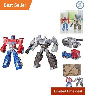 Optimus Prime & Megatron 2-Pack Action Figures - 7-inch Heroes vs. Villains