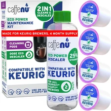 Keurig Compatible Descaling Solution and Keurig Cleaner Pods. Removes Limescale