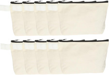 Borsine Trucco in Tela, 10 Pezzi Borse Cosmetiche Da Viaggio All'Ingrosso, Borse