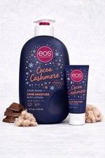 EOS Cocoa Cashmere Body Lotion Set Full Size 16oz  Travel Size 2.5oz New