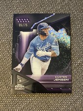 2026 Topps Chrome Black- Carter Jensen Purple Mini Diamond 💥#’d 05/75💥