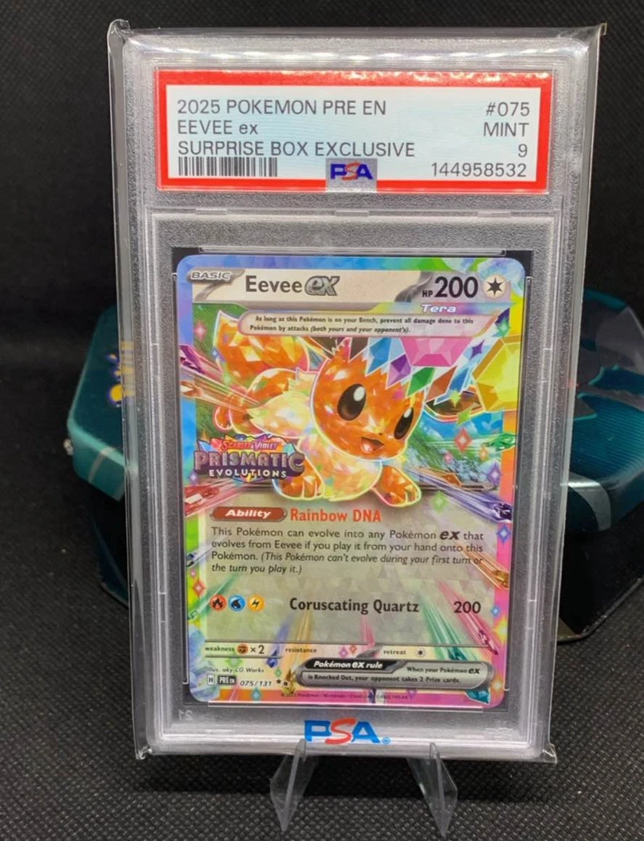 Eevee Pokémon TCG Professional Sports Authenticator (PSA) Grade 9