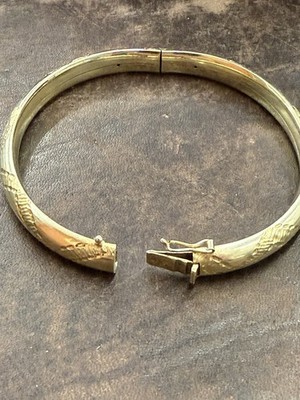 Armreif in Gold 585/18k, 23,70 gramm, verziert