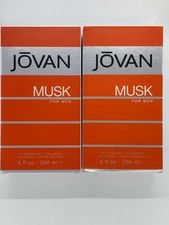 Jovan Musk 2 x 8 oz Aftershave for Men, New In Box, FREE SHIPPING!!