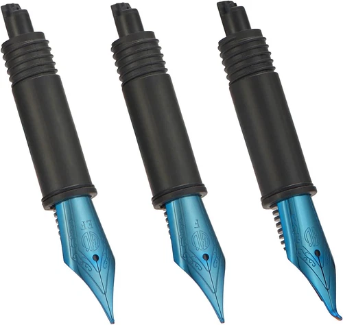 Set of 3 Hongdian Fountain Pen Black Nibs (Fine Extra Fine and Bent Nib) for Bl - product listing photo