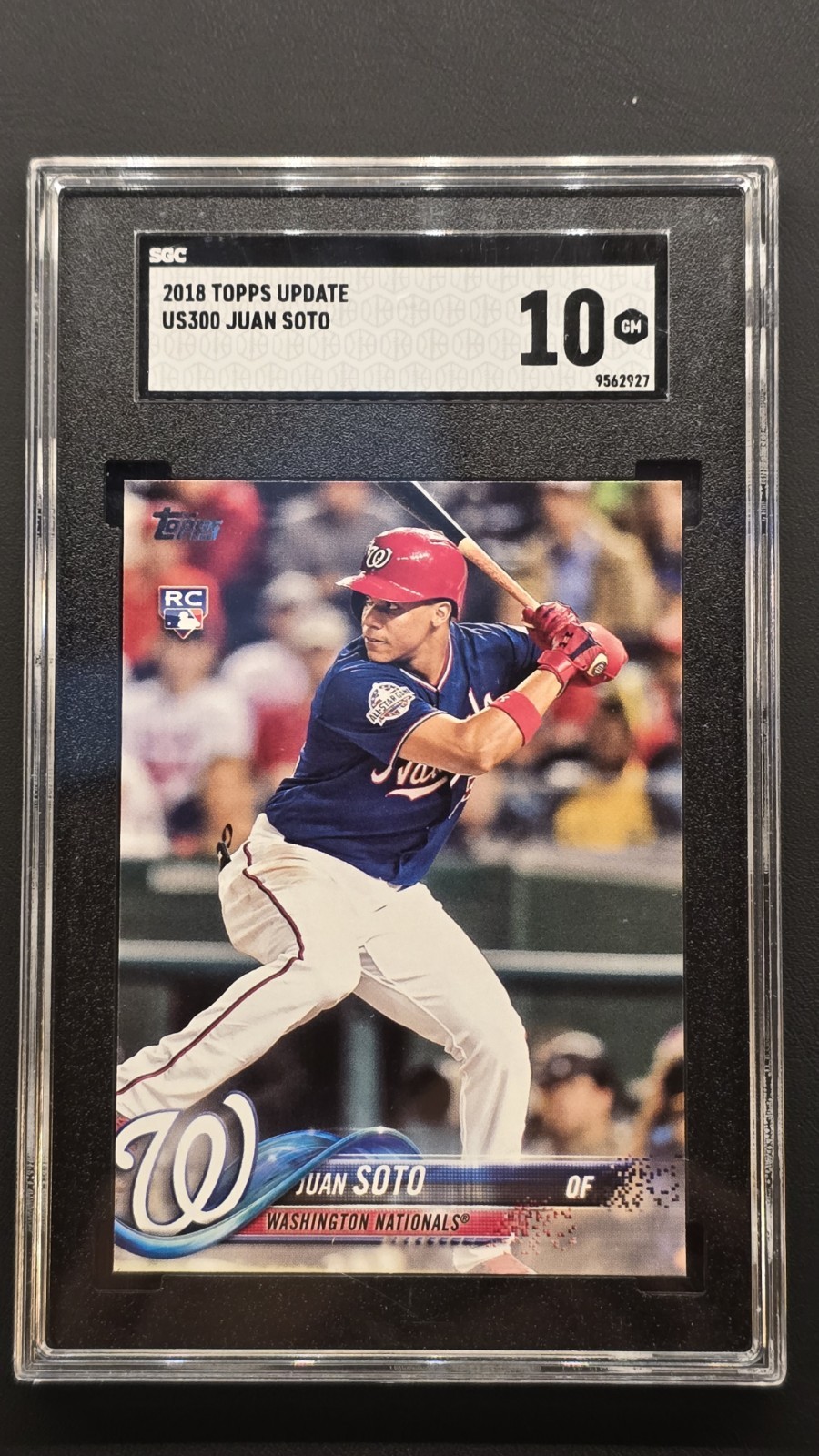 2018 Topps update US300 Juan Soto Rookie SGC 10 Nationals (RC) Yankees, Mets