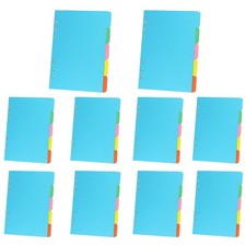 Farbige Register A6 Dividers 6-Loch Farbige Notizbuch Planer Trennblätter Reg...