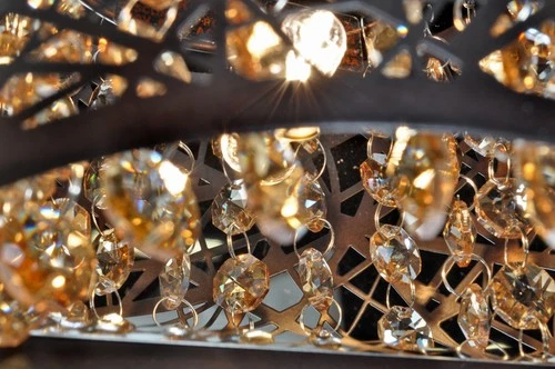 ET2 E21315-10 Chrome Inca 15" Crystal Bath Light With Halogen Bulbs - Picture 3 of 4