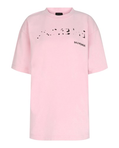 Balenciaga Womens Oversized Hand Drawn T-Shirt