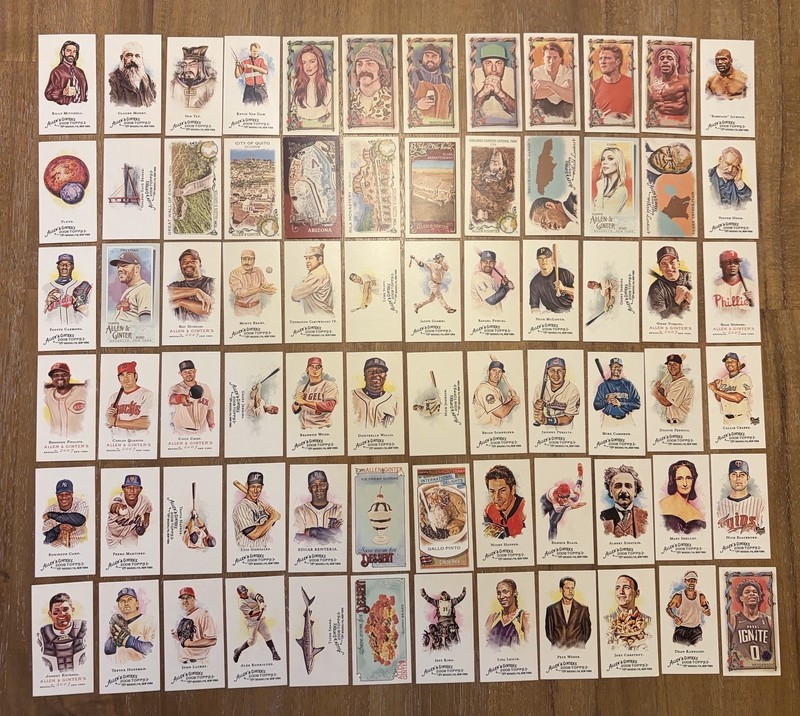 Topps Allen & Ginter Mini Insert Lot Of 72