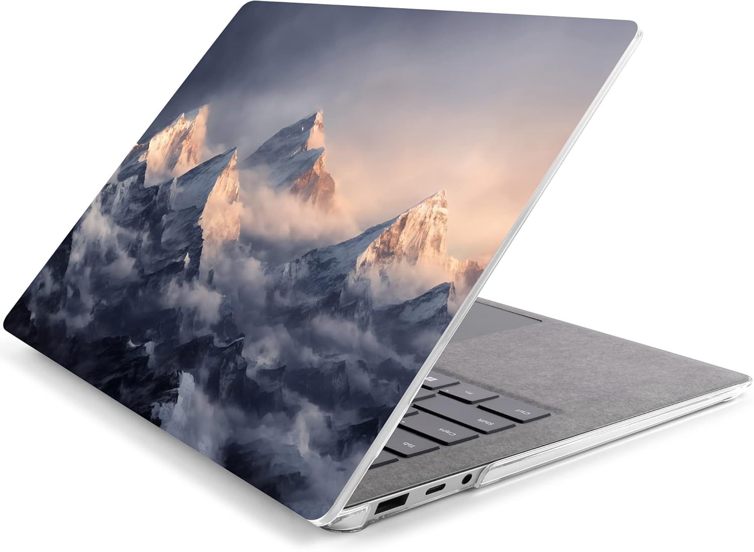 Surface Laptop 5/4/3 13.5&rdquo; Case Slim Snap On + Sceen Protector - Icy Mountain