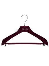 Authentic GUCCI Red Velvet Boutique Logo Suit Jacket Pants Hanger 14" with Bar