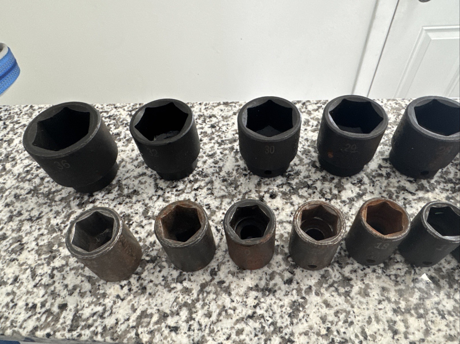 SK Tools 4037 - 25 Piece 1/2" Dr 6 Pt Shallow Metric Impact Socket Set USA MADE