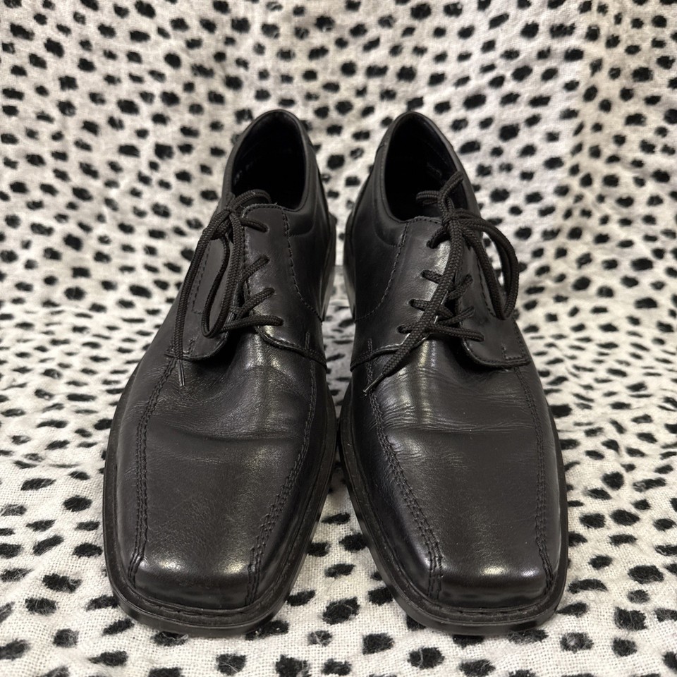 Rieker Black Leather Smaller Lace Up Shoes Uk 9 | eBay UK