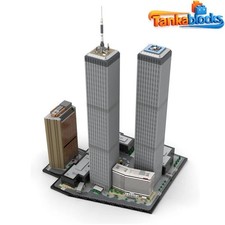 MOC World Trade Center Complex 1:800 Scale Architecture MOC-177998 7121 pcs