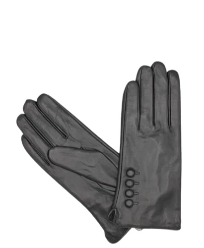 Ladies Woman Gloves Real Leather Winter Warm Fleece Lined Gloves Thermal Black