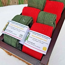 75% Alpaca Equestrian Winter Riding Socks Long Boot Warm Wool Thermal Knee High